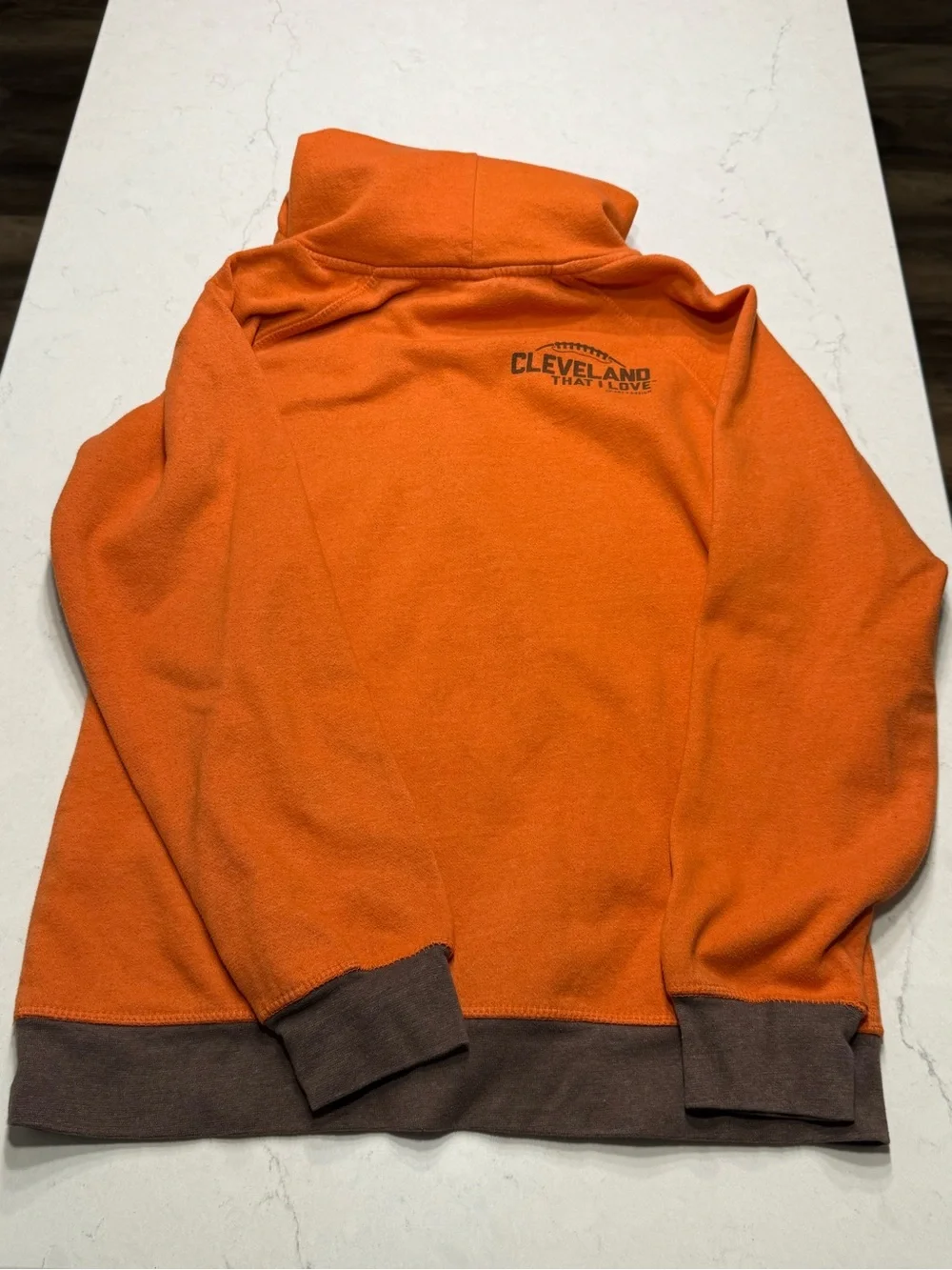 Cleveland Browns Football GV Art & Design Turtleneck Hoodie Sweater